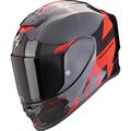 Scorpion Motorrad Helm S - EXO-R1 EVO Carbon Air Rally schwarz-rot