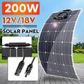 200W Flexibles Solarpanel Monokristallines Solarmodul - Wohnwagen Marine Camping