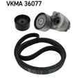 SKF Keilrippenriemensatz VKMA 36077