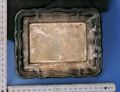 Tablett, Servierplatte, Platte, Silber, Antik, Vintage Ca. 17 X 13 Cm