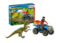 Schleich 41466 Flucht auf Quad vor Velociraptor Dinosaurs