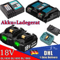 18V 6,0Ah 12,0Ah 8,0Ah Akku Für Makita BL1850 BL1830 BL1860B Led + Ladegerät DE