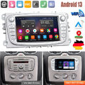 Android 13 Autoradio für Ford Focus II Mk2 Mondeo C-MAX S-MAX Galaxy GPS Navi FM