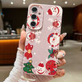 Weihnachten Winter Schutz Hülle Für Samsung S24 FE Ultra S23 S22 A55 Case Cover