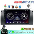 Android 13 Autoradio Carplay GPS Navi RDS Kamera Für BMW E38 E39 X5 E53 5er