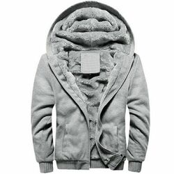 Herren Winterjacke Gefüttert Fleecejacke Kapuzen Sweatjacke Hoodie Outwear S-5XL