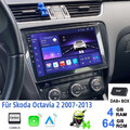 4+64GB Android 13 Autoradio GPS Carplay DAB+ Für Skoda Octavia 1Z3 1Z5 2008-2013