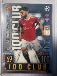 Topps Match Attax Chrome Champions League 2021/22 100 Club Bruno Fernandes 