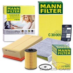 MANN-FILTER INSPEKTIONSPAKET FÜR AUDI A3 SEAT SKODA VW GOLF 7 TOURAN 1.6 2.0 TDINEU: INNENRAUMFILTER GEGEN ALLERGENE SCHIMMEL FEINSTAUB