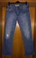 LIUCE’S Jeans Hose Herren Used-Look W34 L34 blau Denim Stonewashed Regular Fit