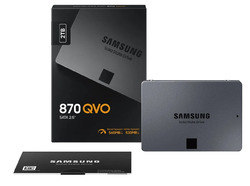 SAMSUNG 870 QVO Festplatte Retail, 2 TB SSD SATA 6 Gbps, 2,5 Zol  intern NEU OVP