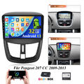 32GB Android 13 Autoradio WIFI GPS Navi Player Für Peugeot 207 CC 2009-2013 +DAB