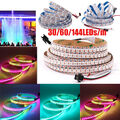 WS2812B 5050 RGB LED Streifen Strip 1-5m 5V Lichtleiste Individuell Adressierbar