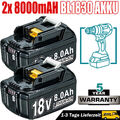 2X 18V 8,0AH Akku Für Makita Li-ion BL1850 BL1860B BL1840 BL1830 Led Anzeige DE