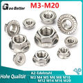 Sperrzahnmutter Flanschmuttern Mutter DIN6923 M3 M4 M5 M6 M8 M10 M12 M14 M16 M20