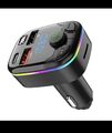 Bluetooth 5.0 Auto Wireless FM Transmitter Adapter 2USB PD Ladegerät Freisprecheinrichtung
