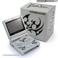 Nintendo GameBoy Advance - Konsole GBA SP #Tribal Edition + Stromkabel mit OVP