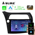 Für Honda Civic VIII 2006-2011 hatchback Android 13 Autoradio Radio GPS Carplay