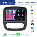 CarPlay Android 13 Autoradio GPS NAVI WIFI RDS BT Für Opel Vivaro B Fiat Talento