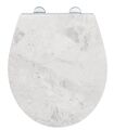 WENKO WC-Sitz Duroplast White Marble antibakteriell Easy-Close