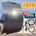 200W Flexibles Solarpanel-Kit 12V Monokristallines PV-Modul für RV Camping Boot