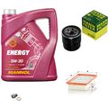 MANN Inspektionspaket 5 L MANNOL Energy 5W-30 für KIA Rio IV 1.25 1.4 Stonic