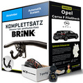 Anhängerkupplung BRINK abnehmbar für OPEL Corsa F Fließheck +E-Satz Set NEU