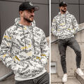 Kapuzenpullover Sweatshirt Hoodie Pullover Motiv Aufdruck Men Herren BOLF Print