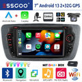 DAB+ Für Seat Ibiza IV 6J 2009-13 Android 13 Carplay Autoradio GPS Navi RDS +Kam
