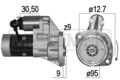 ERA Anlasser Starter 220003A für NISSAN CABSTAR F22 PICK UP D21 URVAN Bus E24 1