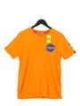 Alpha Industries Herren T-Shirt M Orange Grafik 100% Baumwolle Basic