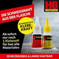 HG POWER GLUE Schweißnaht aus der Flasche 20g Kleber und 40g Granulat