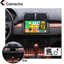 4+64G Android 13 Carplay RDS Autoradio GPS Navi Für BMW E39 E53 X5 5er BT Kamera