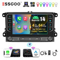 Für VW Golf 5 6 Polo Passat Autoradio Android 14 4+64G Carplay GPS DAB+ MIC Cam