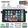 2+64G Android 13 Carplay Autoradio GPS NAVI RDS Für BMW 3er E46 M3 Rover 75 MGZT