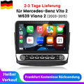 Für Benz Vito Viano W639 2003-2015 Carplay Android13 Autoradio GPS Navi WIFI 32G