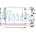 Kondensator Klimaanlage Klimakühler Aluminium 540 x 476