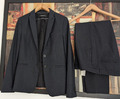 ESPRIT Damen blau/grau Business Anzug Blazer Gr.38 Hose Gr.40 M L NP: 280€ NEU!