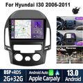 32G Android 13 Autoradio Carplay GPS Navi RDS WIFI Kam Für Hyundai i30 2006-2011