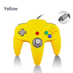 Gelb N64 Wired Gamepad Controller Henkel Joystick Joypad Für Nintendo 64