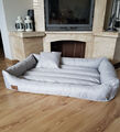 Hundebett Tierbett Hundesofa Schlafplatz Hundekissen Hundekorb Bett GRAU XL NEU