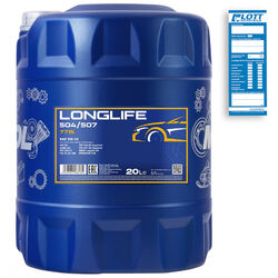 20L Mannol Longlife Öl 5W-30 Motoröl VW 504.00 507.00 BMW LL-04 MB 229.51