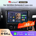 4+64GB Für Skoda Octavia II 1Z3 1Z5 2008-2013 Android 13 Autoradio Carplay Navi