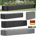 Hochbeet Verzinkter Stahl Gemüsebeet Pflanzbeet Garten Blumentopf Metall DE