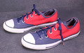 Converse All Star Layer Up OX Chucks Sneaker Gr. 43 blau rot Canvas CB2081 