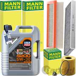 MANN INSPEKTIONSPAKET+LIQUI MOLY 5W-30 ÖL passend für MINI COOPER S R56 R58 R60