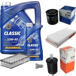 MAHLE Inspektionspaket 6 L MANNOL Classic 10W-40 für Citroën C8 3.0 V6