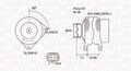 MAGNETI MARELLI Lichtmaschine Generator Lima 063731960010 für OPEL VECTRA CC Z02