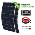 200W 400W Flexibel Solarpanel Kit Monokristallin Solarmodule Wohnmobil Camping