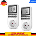 2x Digitale Zeitschaltuhr Steckdose Wochenzeitschaltuhr 3680W 24Std Timer Innen
